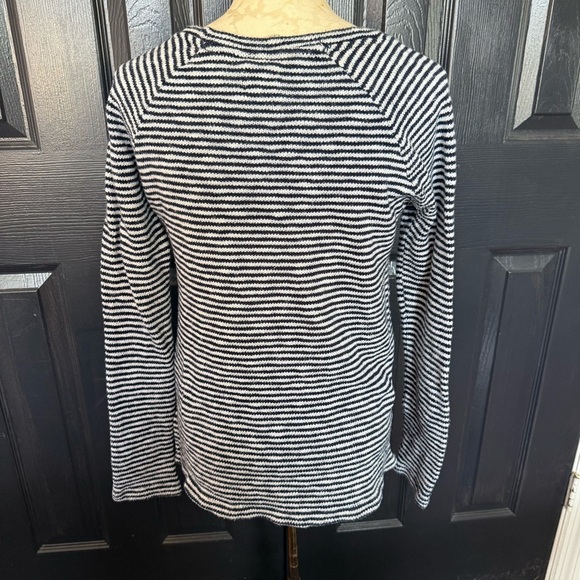Sundry Anthropologie Coastal Nautical Striped LOCALS ONLY Embroidered Sweater - Picture 7 of 12